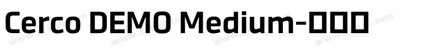 Cerco DEMO Medium字体转换